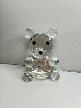 Vintage Genuine Crystal My Treasure Crystal Figurine Bear 🐻 in Box